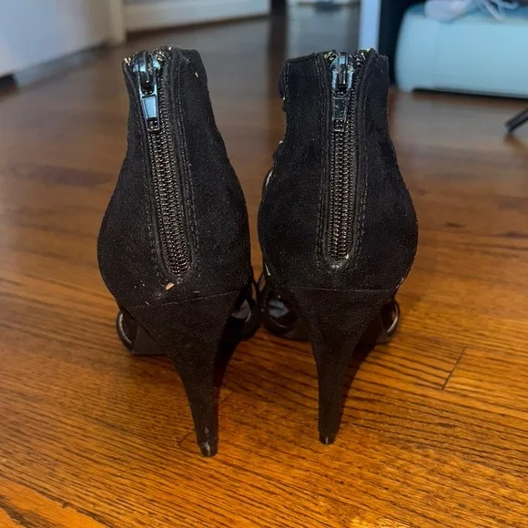 Bellini Black Strappy Heels in Size 8.5 - Picture 4 of 6